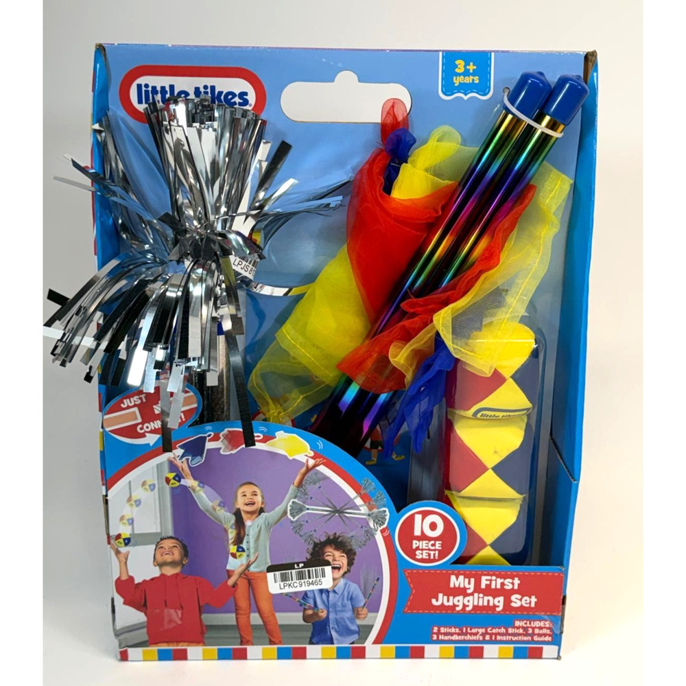 Little Tikes My First Juggling Set 10 Piece Toy with Sticks and Balls
